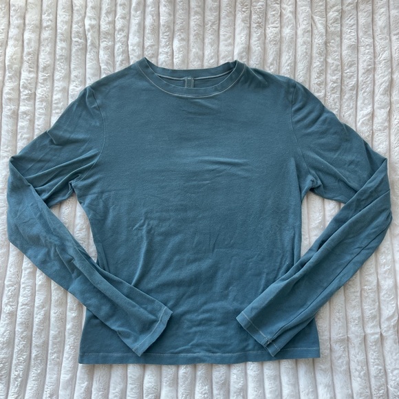 SOLD - Skims Cotton Jersey Longsleeve Tee - Picture 2 of 3